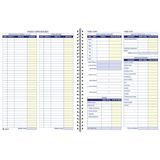 Adams Boekhouding Record Book, Wekelijks formaat, 20 x 28 cm, wit (AFR70)