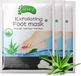 P-Beauty Aloë voetmasker, peeling voor de voeten, sokken tegen eelt, voor het verwijderen van ruwe huid, likdoorns en kloven, intensieve voetverzorging, voor soepele voeten, 3 paar