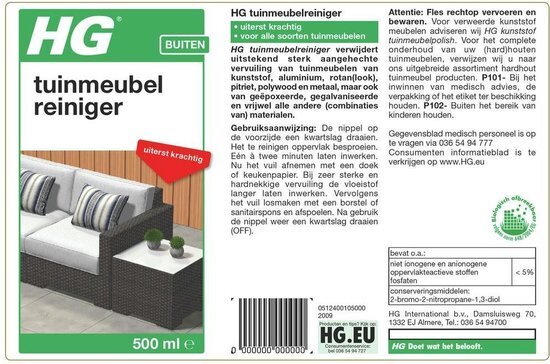 HG Tuinmeubel Krachtreiniger 500ml