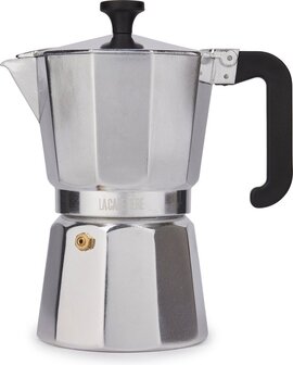 La Cafetière Venice Espresso Maker - 6 Cups - Silver Aluminum