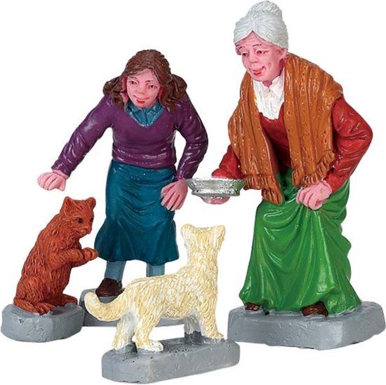 Lemax Cream For Kitty Set Of 4
