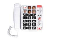 Swissvoice Xtra 1110 - Analoge Telefoon - Wit - Seniorentelefoon - Met grote knoppen en luidspreker