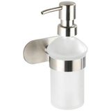 WENKO Orea zeepdispenser RVS matzilver/wit 200 ml