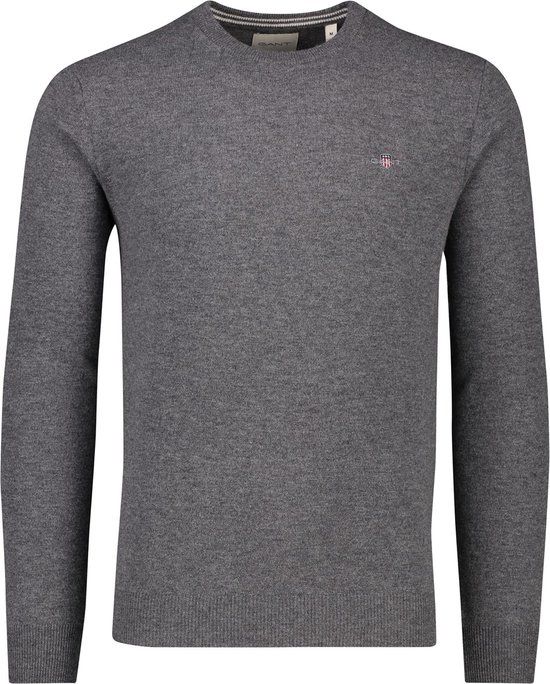 GANT Trui Grijs Lamswol - Heren - XL