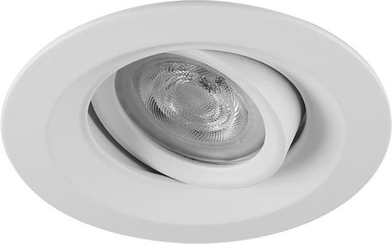 Philips LED inbouwspot Fabian - Rond Wit - Koel Wit - Dimbaar - 4.9W