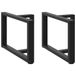 VidaXL T-vormige Salontafelpoten - 2 stuks - 70x25x43 cm - Staal - Zwart