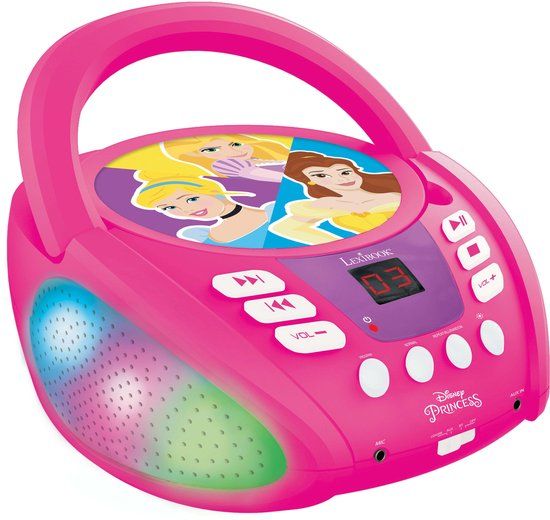 Lexibook Disney Prinses Bluetooth CD-speler met verlichting
