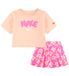 Nike Short Set - Rose Lumineux avec Imprimé - Nike - 24 mois - Short
