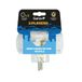 Garza Transparante adapter, drievoudig Schuko-stopcontact met aarding, 3 stopcontacten, kinderbeveiliging, compact en veilig design, maximaal vermogen 3680 W, 10 A, gebruik binnenshuis IP20, garantie