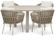 Coco Elara/Trino 140 cm dining tuinset 5-delig
