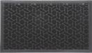 Luance Tapis de porte Cubique - Polyester - Noir - 43 x 75 cm
