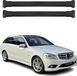 Omac Barres de toit en aluminium pour Mercedes Classe C S204 2007-2014 – Tüv / Din 75302:2019 – Charge max 75 kg – 2 barres noir