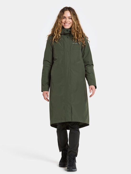 Didriksons SELINA WNS PARKA Dames Outdoorjas - Deep Green