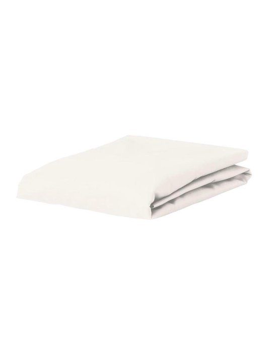 Essenza Premium Percale Hoeslaken Oyster - 160x210 cm