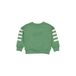QPI gestreepte sweater - groen