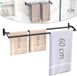 Shenzhen Haorui Industrial Technology Co., Ltd. Porte-serviettes Noir mat 60 cm Acier inoxydable
