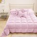 PETTI Artigiani Italiani - Winterdekbed voor Lits-jumeaux (160/180 cm) - 260 x 270 cm van Fluweel, Dubbelzijdige Hypoallergene Bedsprei 350 g/m², Warm Dekbed, Roze, Made in Italy
