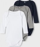 NAME IT NBNBODY 3P LS SOLID NOOS Unisex Body - Maat 50