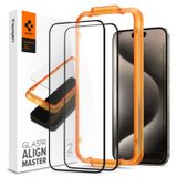 Spigen AGL06875 Protecteur d'écran pour iPhone 15 Pro Max - Verre trempé - 2 Pièces