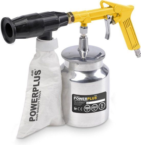 Powerplus POWAIR0014 Pneumatisch zandstraal pistool - 3 bar - 170 l/min - Incl. accessoires