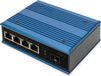Digitus DN-651131 netwerk switch Unmanaged Fast Ethernet (10/100) Power over Ethernet (PoE) Zwart, Blauw