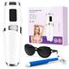 Rol met lichtpuls, IPL met temperatuurregeling, elektrische epilator voor dames, voor gezicht, oksels en lichaam, epilator met lichtpuls, met handmatige en automatische methode, ontharingsset