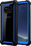 Cadorabo Hoesje geschikt voor Samsung Galaxy S8 in BLAUW ZWART