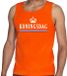 Bellatio Decorations Shoppartners Bv Oranje Koningsdag met vlag tanktop / mouwloos shirt - Singlet voor heren - Koningsdag kleding L