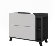 Vicco Wastafelonderkast Karen, Wit/Antraciet, 80 x 65 cm met 2 lades
