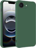 BTH Hoesje - Geschikt voor Apple iPhone 16e / 17e - Sterk & Shockproof - Siliconen Case - Hoes Cover - Telefoonhoes - Donkergroen