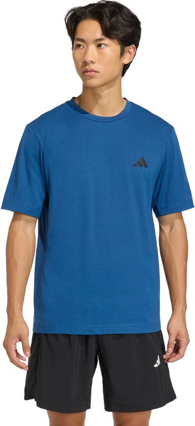 Adidas Performance Workout Essentials Feelready T-Shirt Heren Blauw S