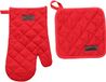 Luance Ovenwant set met pannenlap - rood - katoen