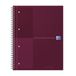 Oxford International schrijfblok A4+ 80 vel Bordeaux rood
