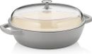 Kela Calido Stoofpan met Deksel, Ø 28 cm, 3.8 L, Gietijzer, Grijs