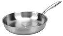 Poêle à frire en acier inoxydable de 28 cm pour une cuisine saine