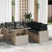 Maison Exclusive - Ensemble de meubles de jardin 6 pièces avec canapé et coussins, gris clair, en polyrotin