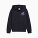 PUMA MID90S FZ FL 68846916 Kinder hoodie Blauw Polyester Fleece Lange mouw Rits Capuchon Printopdruk Steekzakken Unisex 176