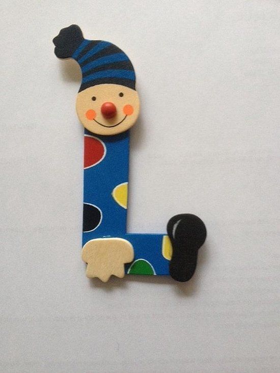 Simply for Kids Houten naam letter L blauw