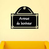Ambiance Sticker Schoolbordsticker - uitwisbare zelfklevende muurstickers - STRAATBORD - 45x55cm