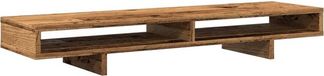 vidaXL - Monitorstandaard - 100x27x15 cm - Bewerkt Hout - Oud Houtkleurig