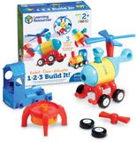 Learning Resources 1-2-3 Build It!™ Rocket-Train-Helicopter - 2+