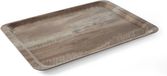 HENDI Dienblad melamine – houtnerf dessin – donker hout – 370x530 mm – krasbestendig