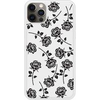 iPhone 12 Pro Bedrukt siliconen hoesje Roses noires