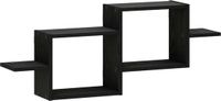 vidaXL Wandplank Zwart eiken 95 x 17 x 37 cm Bewerkt hout