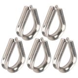 cyclingcolors 5 x vingerhoed voor draadkabels van roestvrij staal A4 Redance voor draadkabels vingerhoeden oogjes, 6 mm