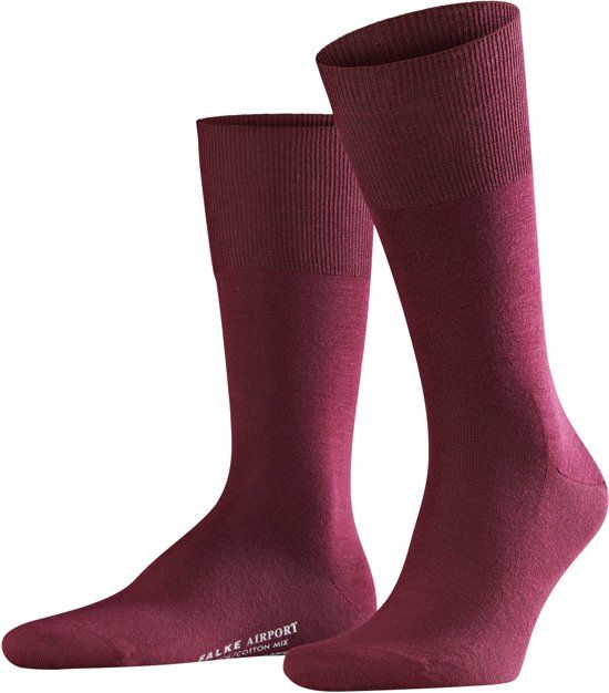 Falke Airport herensokken bordeaux rood
