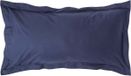 Homescapes Kussensloop 50x90 cm met Rand (Oxford) – Marineblauw – 100% Egyptisch Perkal Katoen – 200 TC