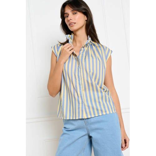 LOLALIZA gestreepte blousetop blauw