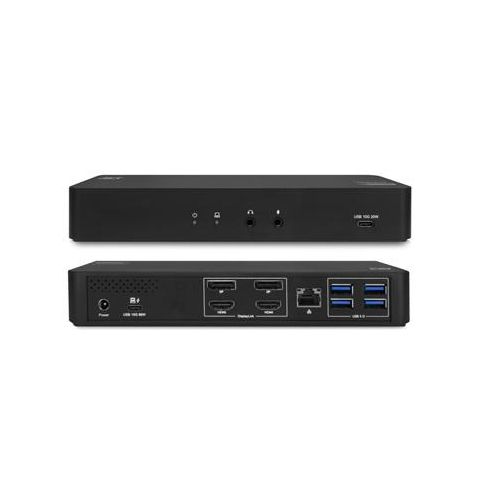 ACT AC7160 USB-C Docking Station - Dual 4K, HDMI, DisplayPort, Ethernet, USB 3.2, 96W PD - Black
