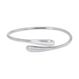 TOM TAILOR - Slavenarmband voor Dames in Roestvrij Staal - Zilverkleurig - Motief in de vorm van Druppel - TT-B0041